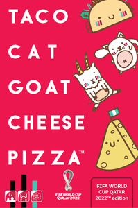 Taco Cat Goat Cheese Pizza official FIFA World Cup 2022 edition box