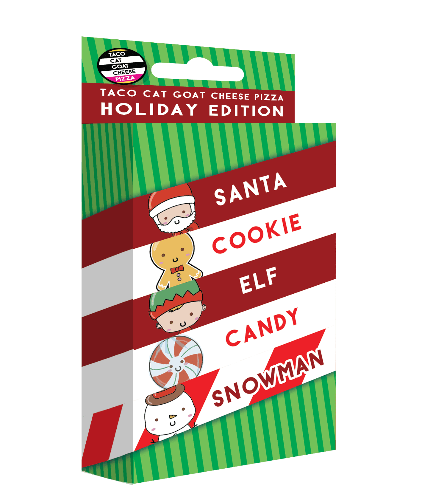 Drum card from Taco Cat Goat Cheese Pizza Christmas Edition