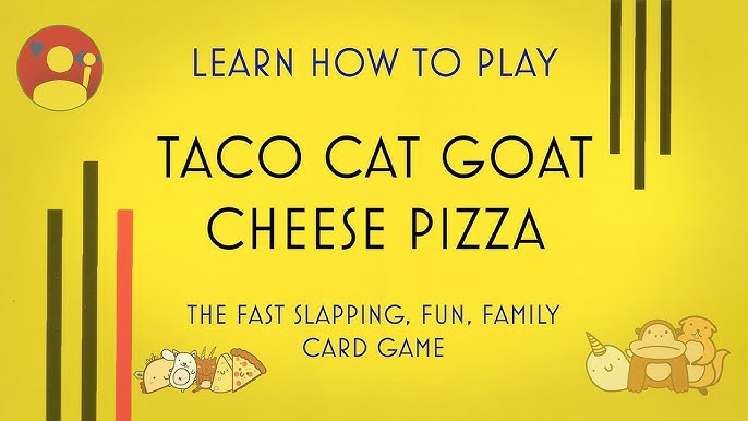 Practice setup for Taco Cat Goat Cheese Pizza reaction training