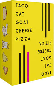 Taco Cat Goat Cheese Pizza Standard Edition cards and components