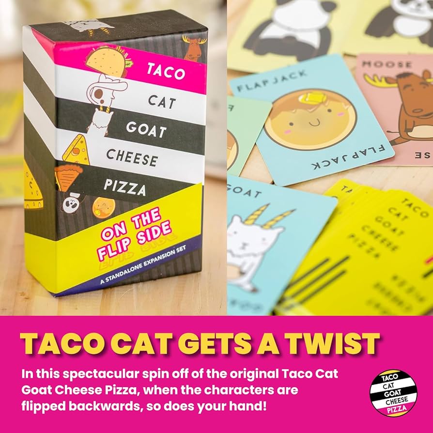 Taco Cat Goat Cheese Pizza Party Edition expanded components