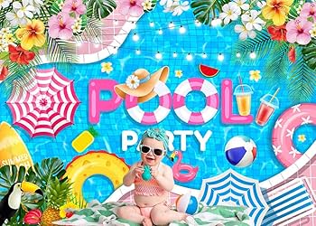Poolside Edition card artwork with swimsuit-themed characters, beach balls and tropical background designs