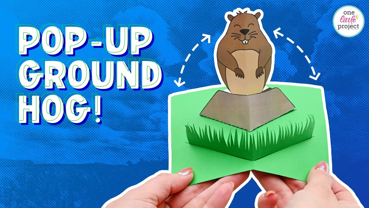 Groundhog card pop-up action demonstration