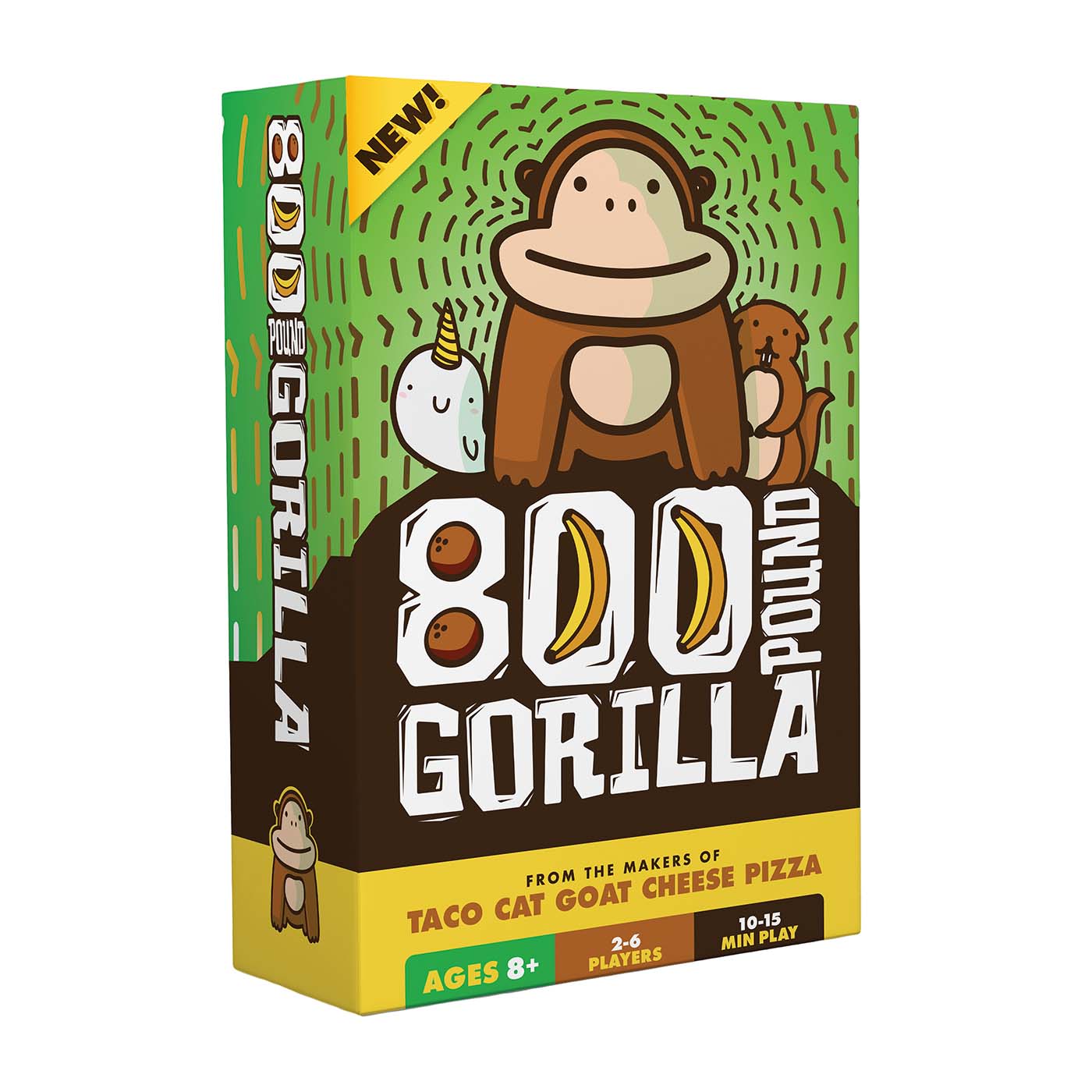 Taco Cat Goat Cheese Pizza card game box with Gorilla card prominently displayed
