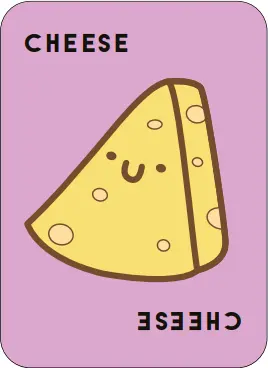 Cheese printable card design