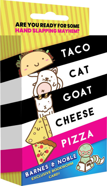 What does the bookworm card mean in Taco Cat Goat Cheese Pizza