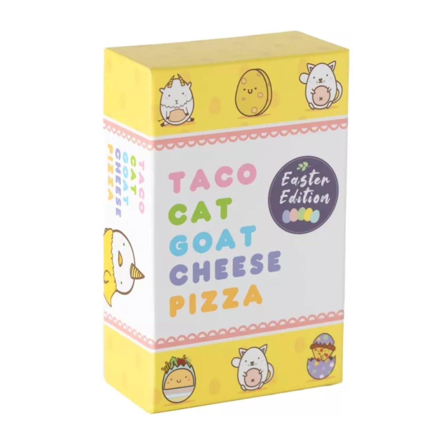 Taco Cat Goat Cheese Pizza Easter Edition with egg component