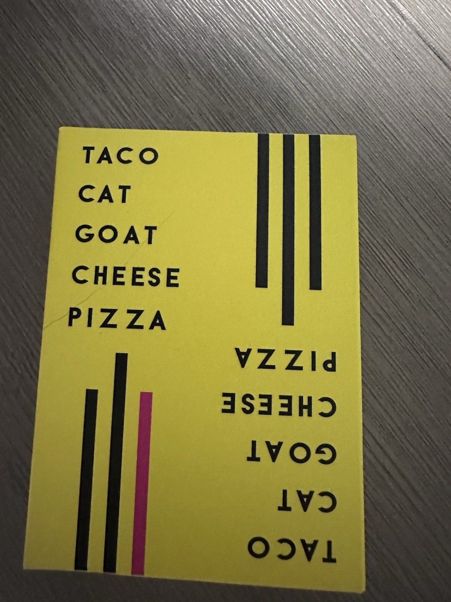 eBay search results showing multiple listings of Taco Cat Goat Cheese Pizza game at various price points